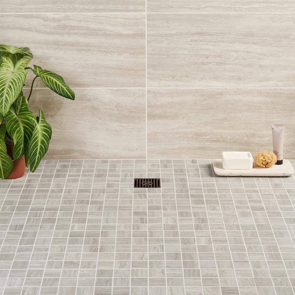 Roswell 12" x 12" Porcelain Mosaic Sheet Wall & Floor Tile (0.96 Sq. Ft. / Each)