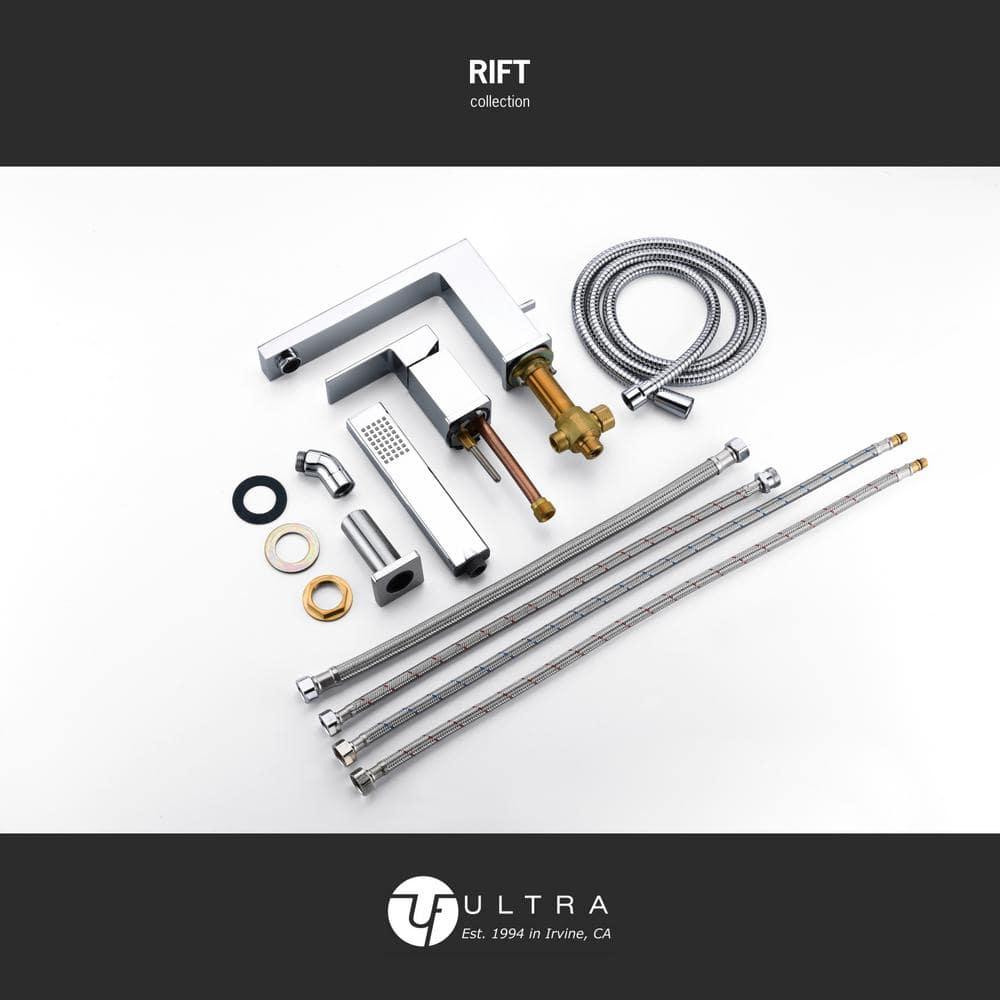 Rift 1 Handle Bathroom Roman Tub Faucet
