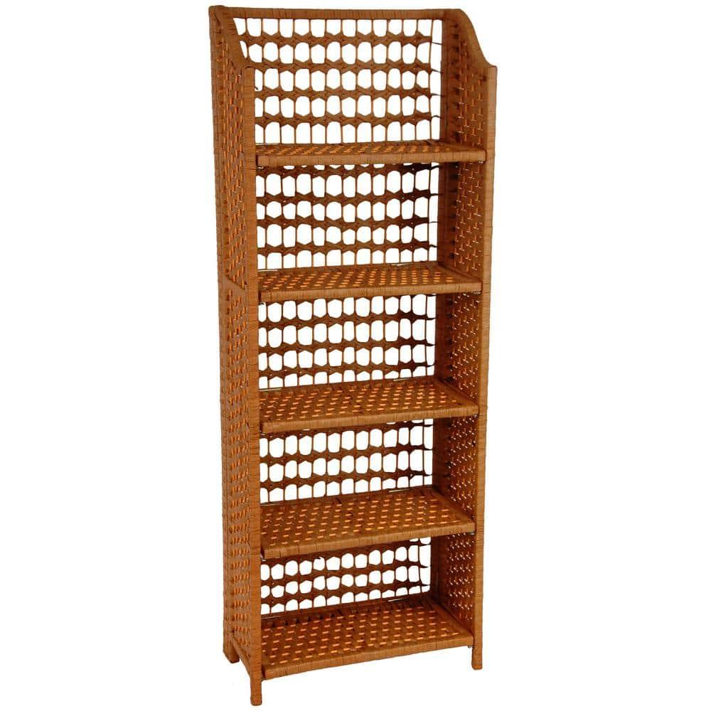Oriental Furniture Natural Fiber Shelving Unit