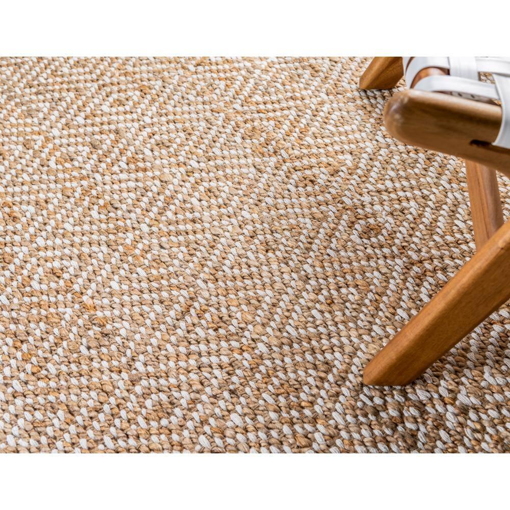 Unique Loom 3' 3 x 5' 1 Assam Chunky Jute Natural Area Rug