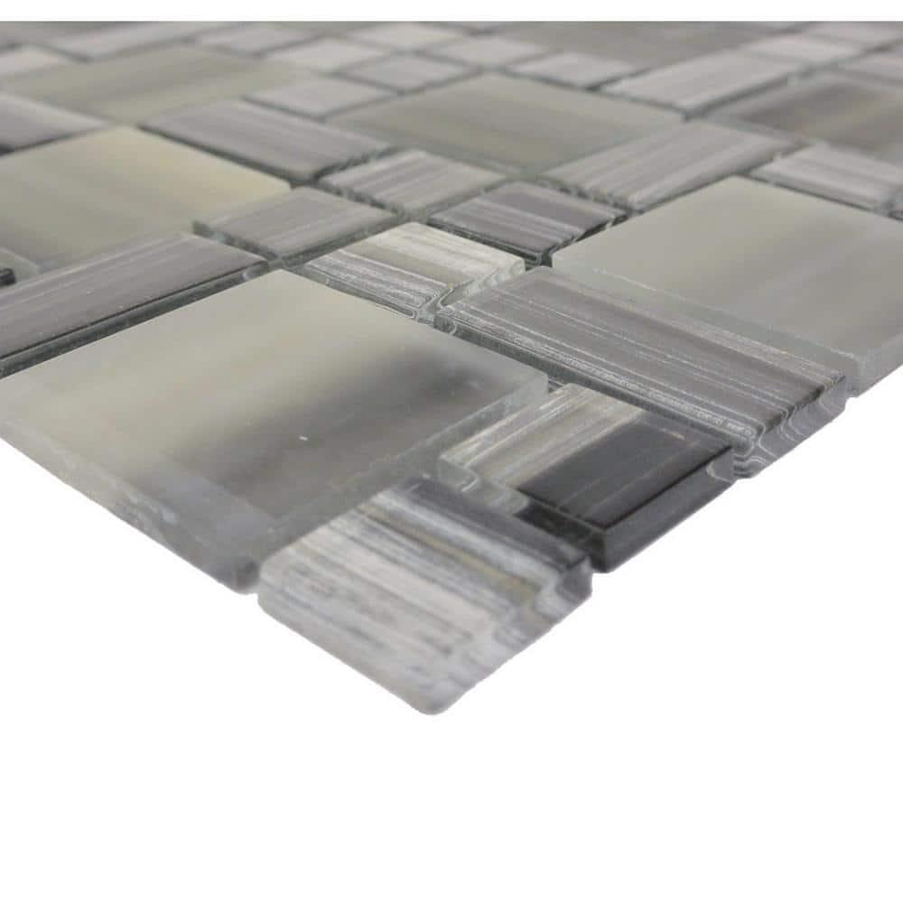 Abolos 8'' W x 8'' L Glass Peel and Stick Field Tile