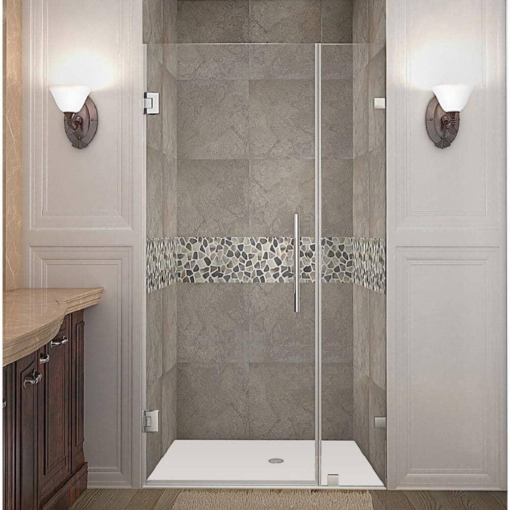 Nautis 32" x 72" Hinged Frameless Shower Door