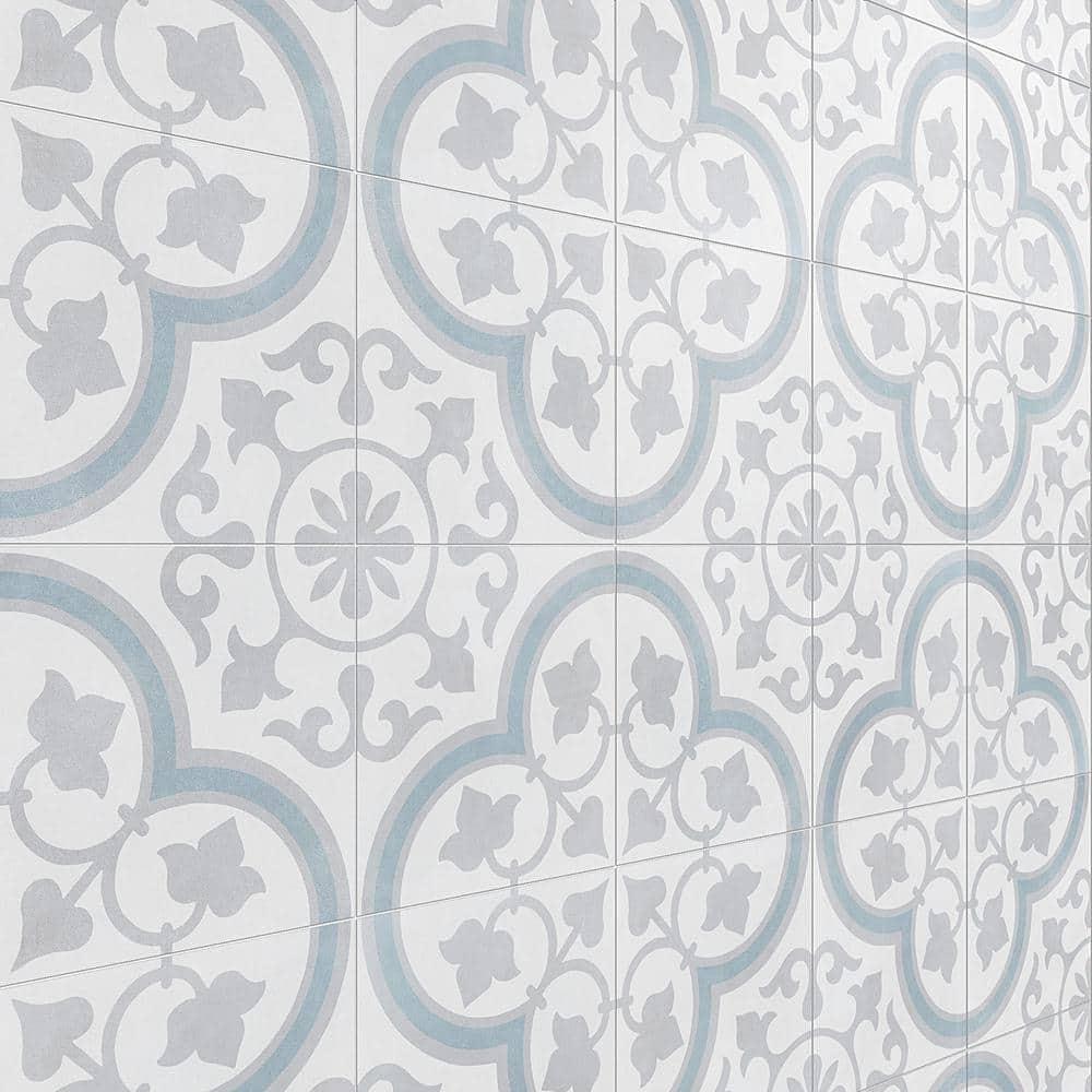 Plumeria 9" x 9" Porcelain Field Tile (10.65 sq. ft./ Case)