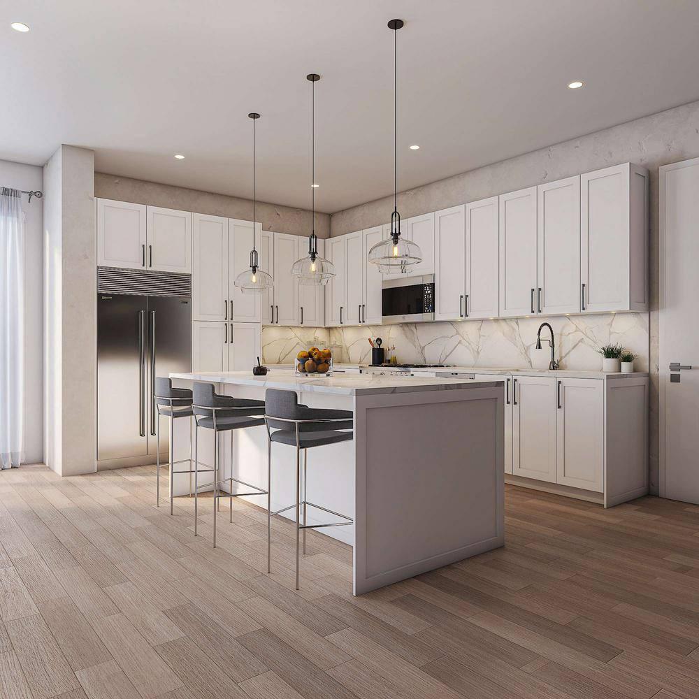 Cambridge Everest Quick Assemble Modern Style, Shaker White Base Kitchen Cabinet,1 Drawer