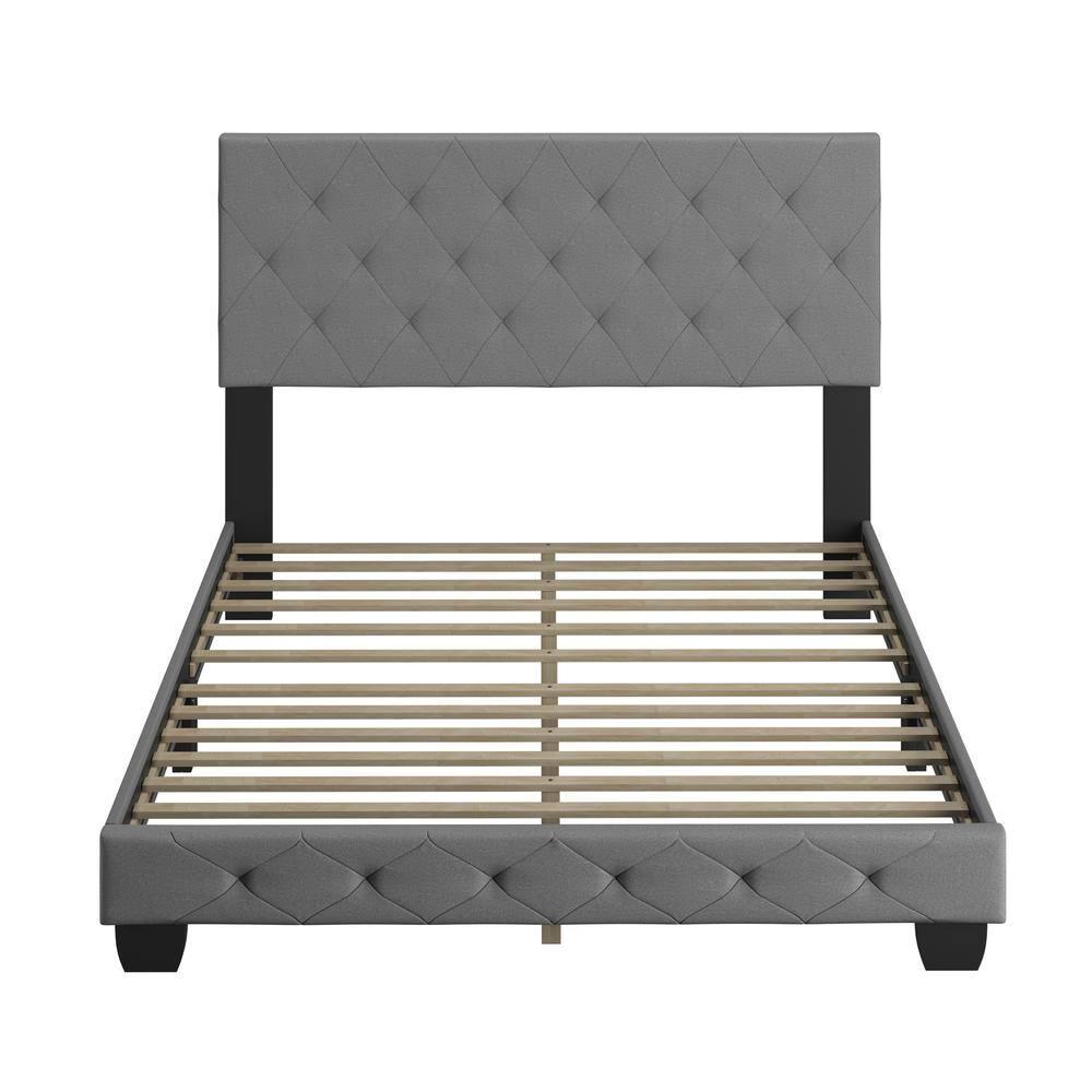 Boyd Sleep Boyd Sleep Chloe Linen Upholstered Bed Frame with Adjustable Headboard, Sturdy Wood Slat System, No Box Spring Required