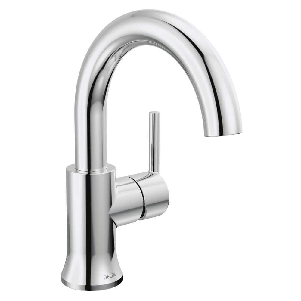Trinsic Single Hole Bathroom Faucet with Drain Assembly, Single Handle Bathroom Sink Faucet