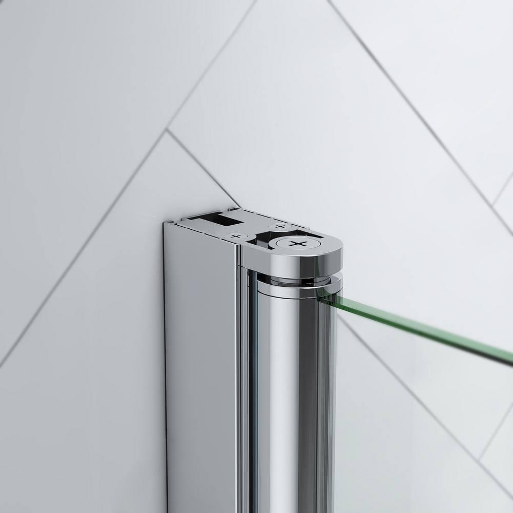 Endless Pasadena 41" W x 72" H Alcove Frameless Shower Kit, Door, Panel