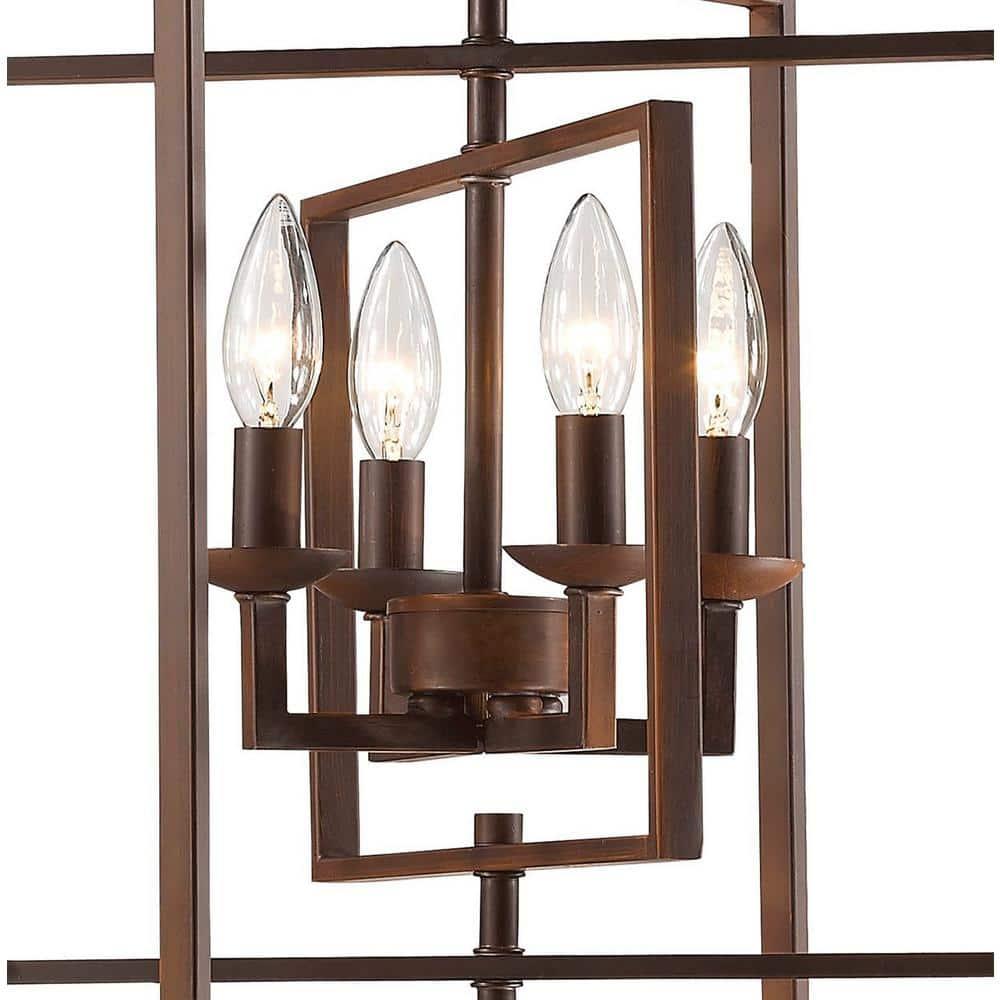 Millennium Lighting Nellis 4 - Light Pendant in  Rubbed Bronze