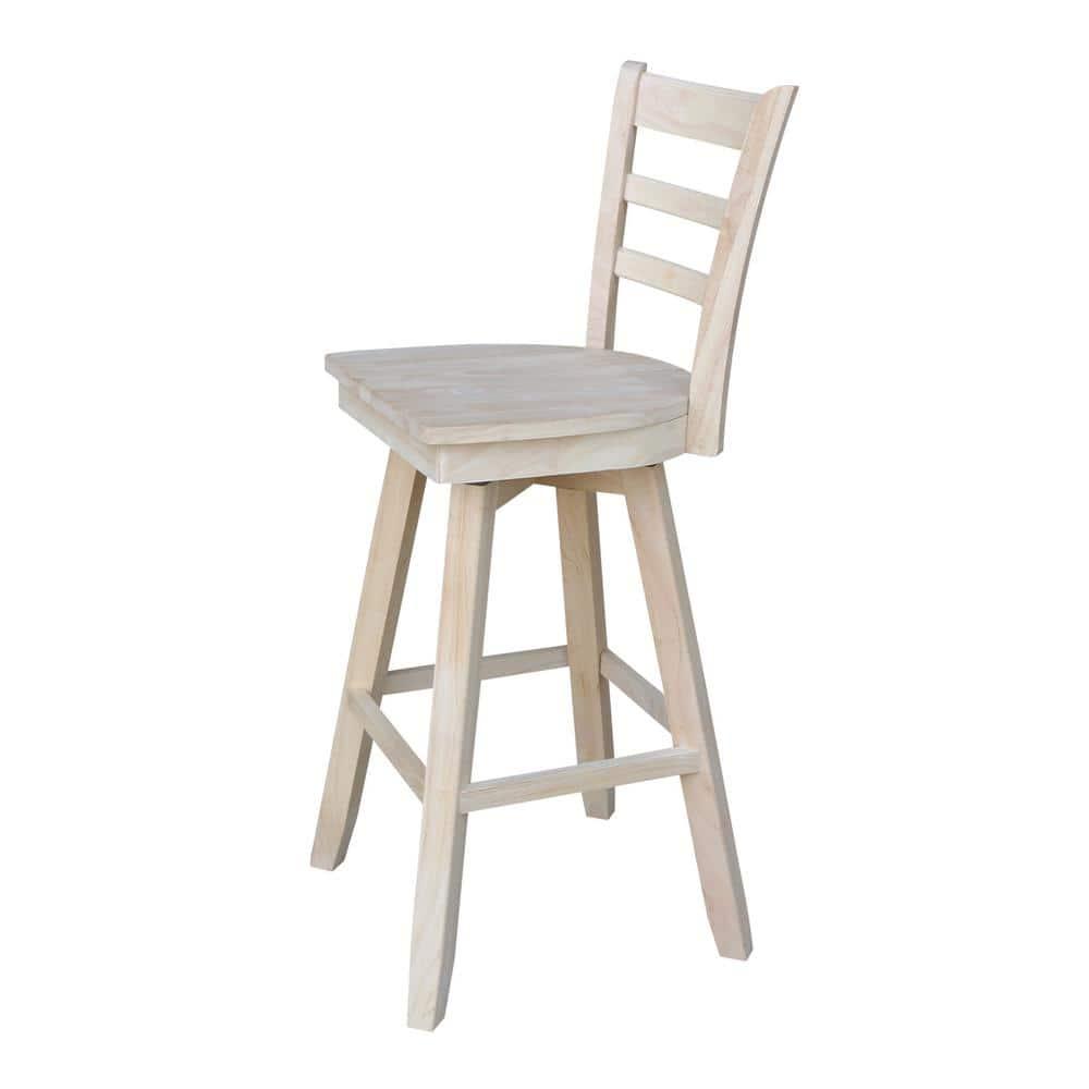 Emily Stool with Swivel Seat - Unfinished