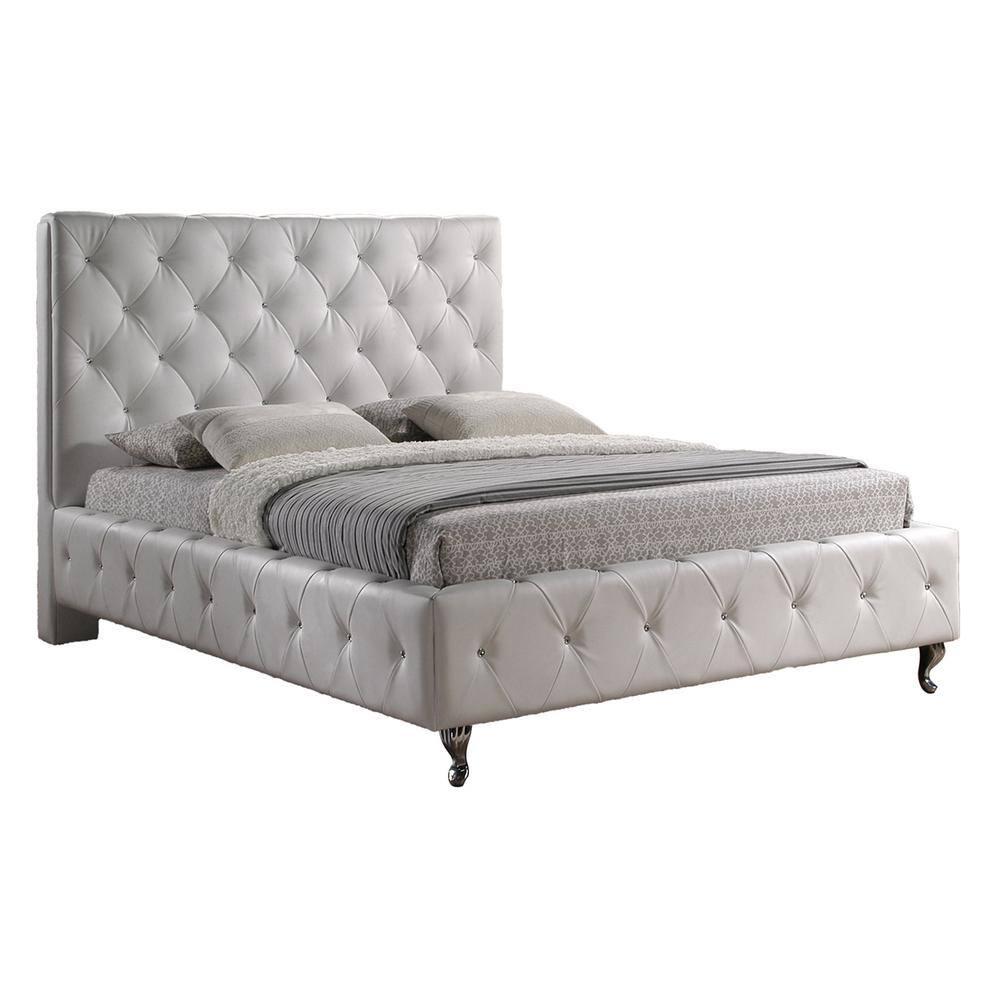 House of Hampton® Sanjuana Vegan Leather Platform Bed