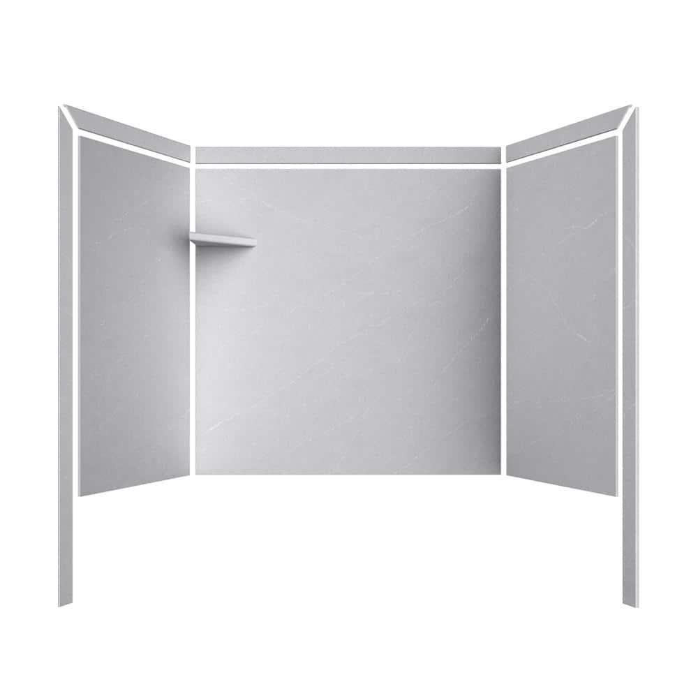 FlexStone Elite 60"W x 32"D x 60"H Alcove Bathtub Surround