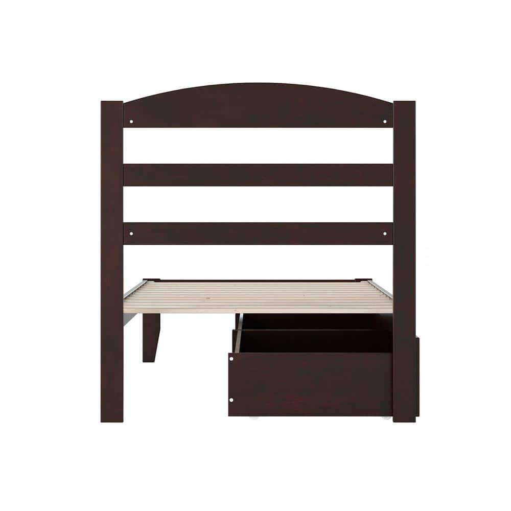 AFI Furnishings Warren Platform Bed T with Drawers ES