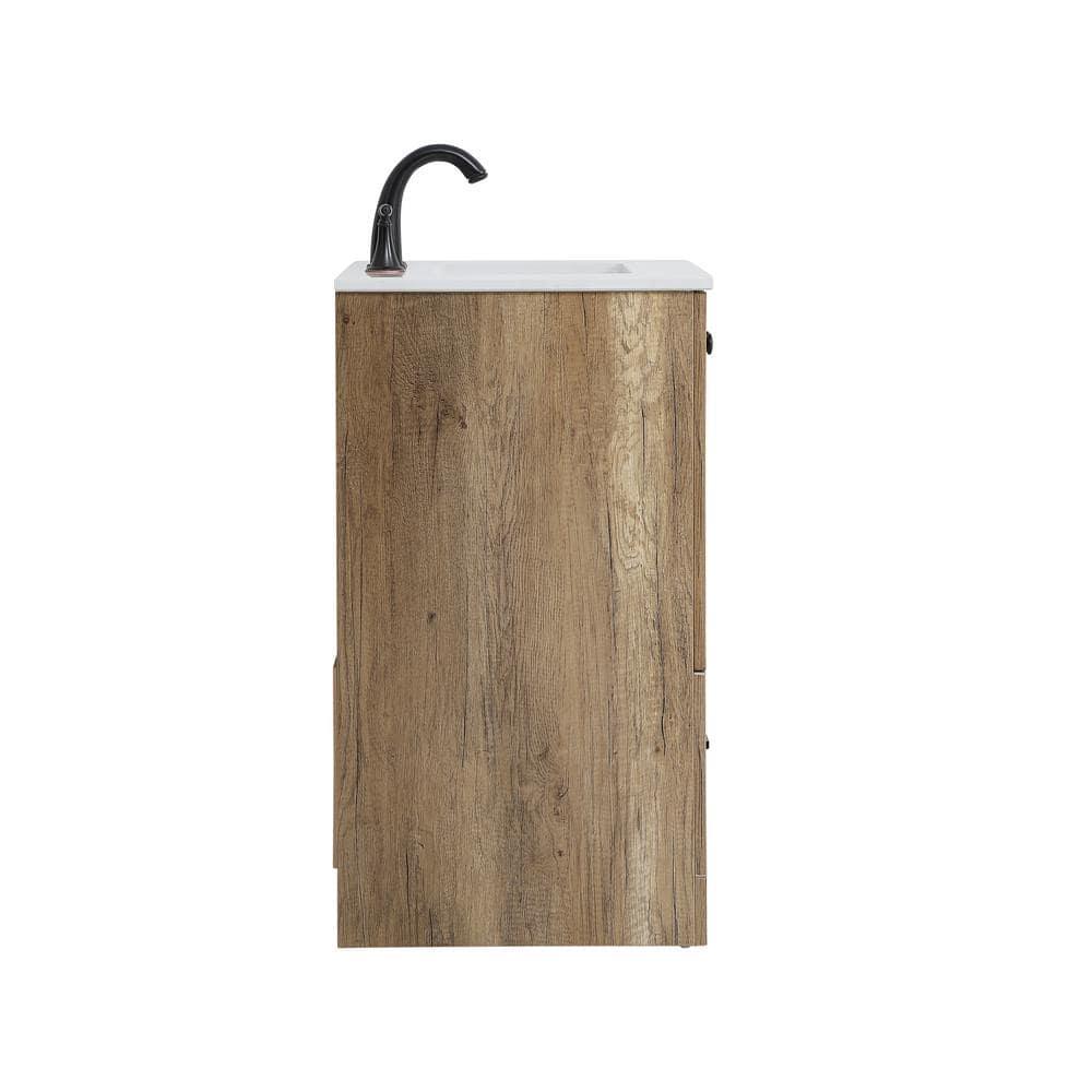 Elegant Kitchen and Bath Elegant Kitchen And Bath 24 Inch Single Bathroom Vanity In Natural Oak