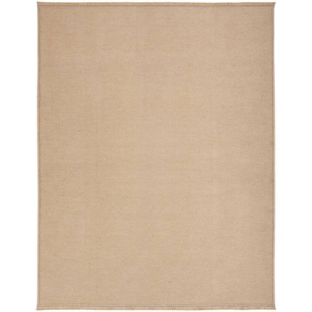 Nourison Washable Jute 7'10" x 9'10" Natural Modern Indoor Rug