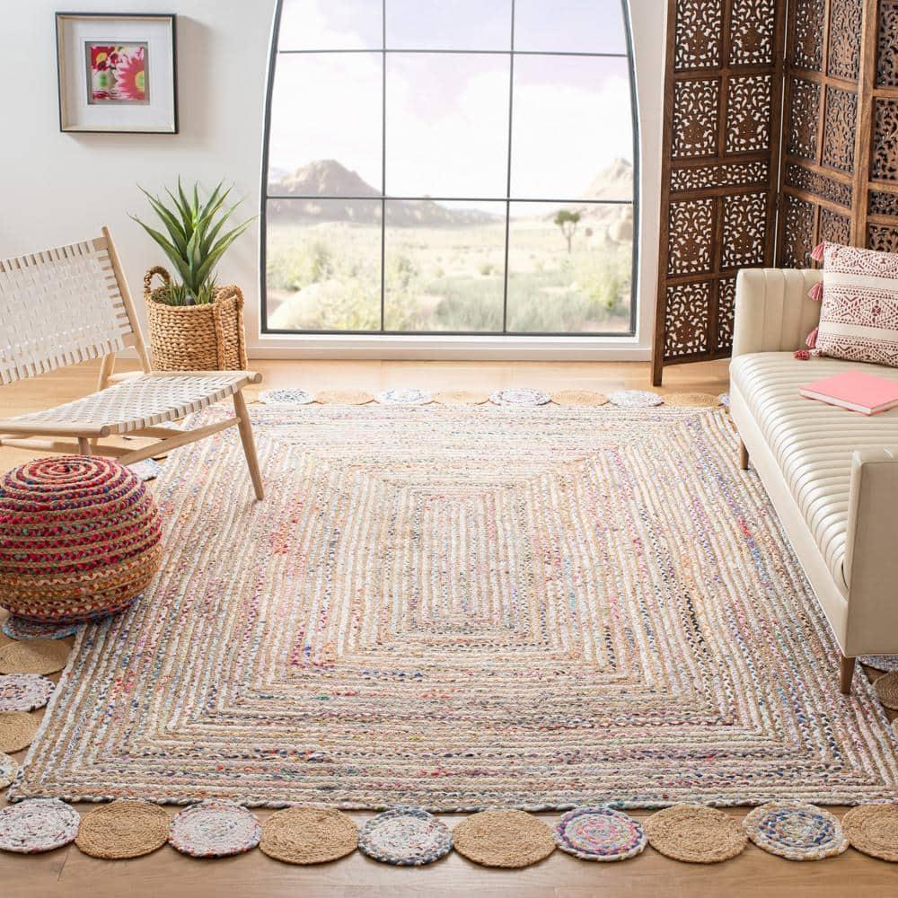 Cape Cod CAP201 Woven Indoor Area Rug - Beige/Multi - 8'x10' - Safavieh