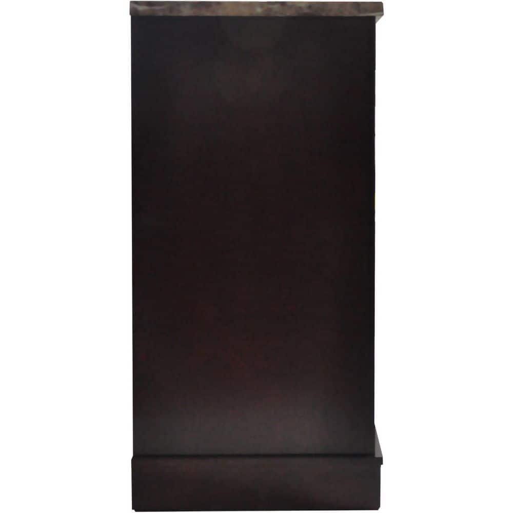 Cambridge Seville Freestanding Fireplace Mantel TV Stand with Storage Shelves and 1500W Electric Heater Insert