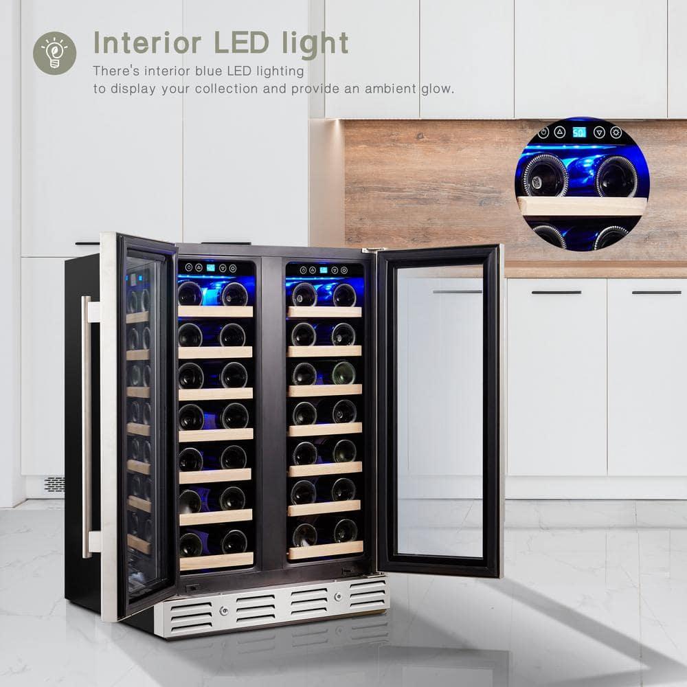 Kalamera Kalamera 40 Bottle Dual Zone Built-In Wine Refrigerator