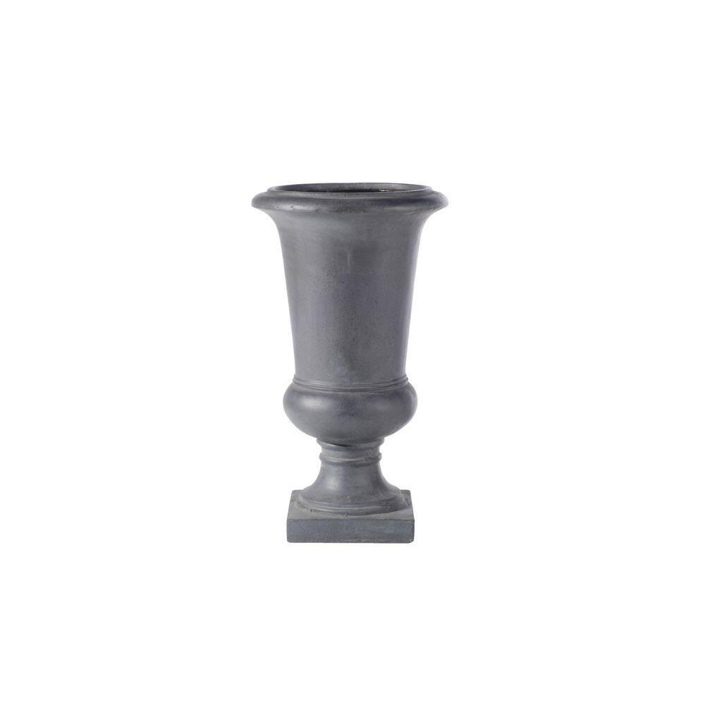 Alfresco Home Jovina Fiberstone Small Urn Planter in Antique Dark Bronze
