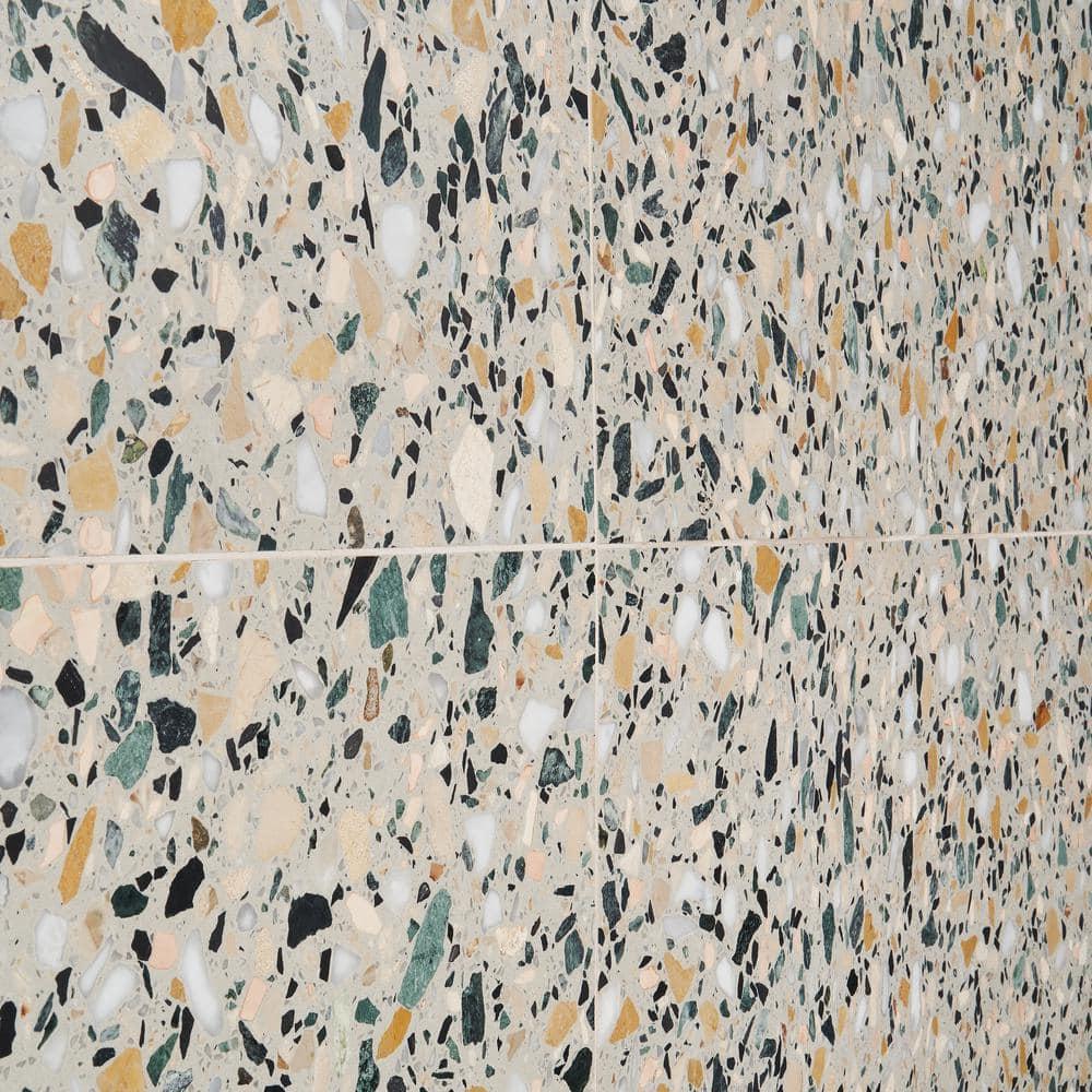 Brezza Terrazzo 23.62 in. x 23.62 in. Honed Terrazzo Floor and Wall Tile (3.87 Sq. Ft. / Each)