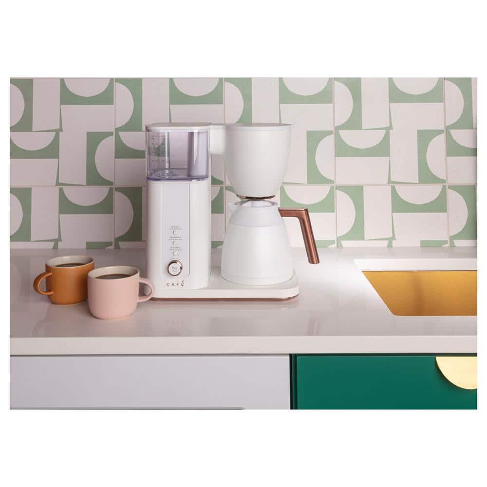 Café ™ Matte White 10-Cup Drip Coffee Maker with Thermal Carafe