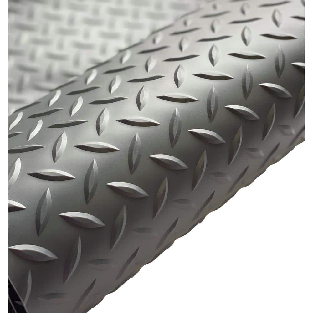 G-Floor 5' x 10' Diamond Tread Garage Flooring Cover - Slate Grey