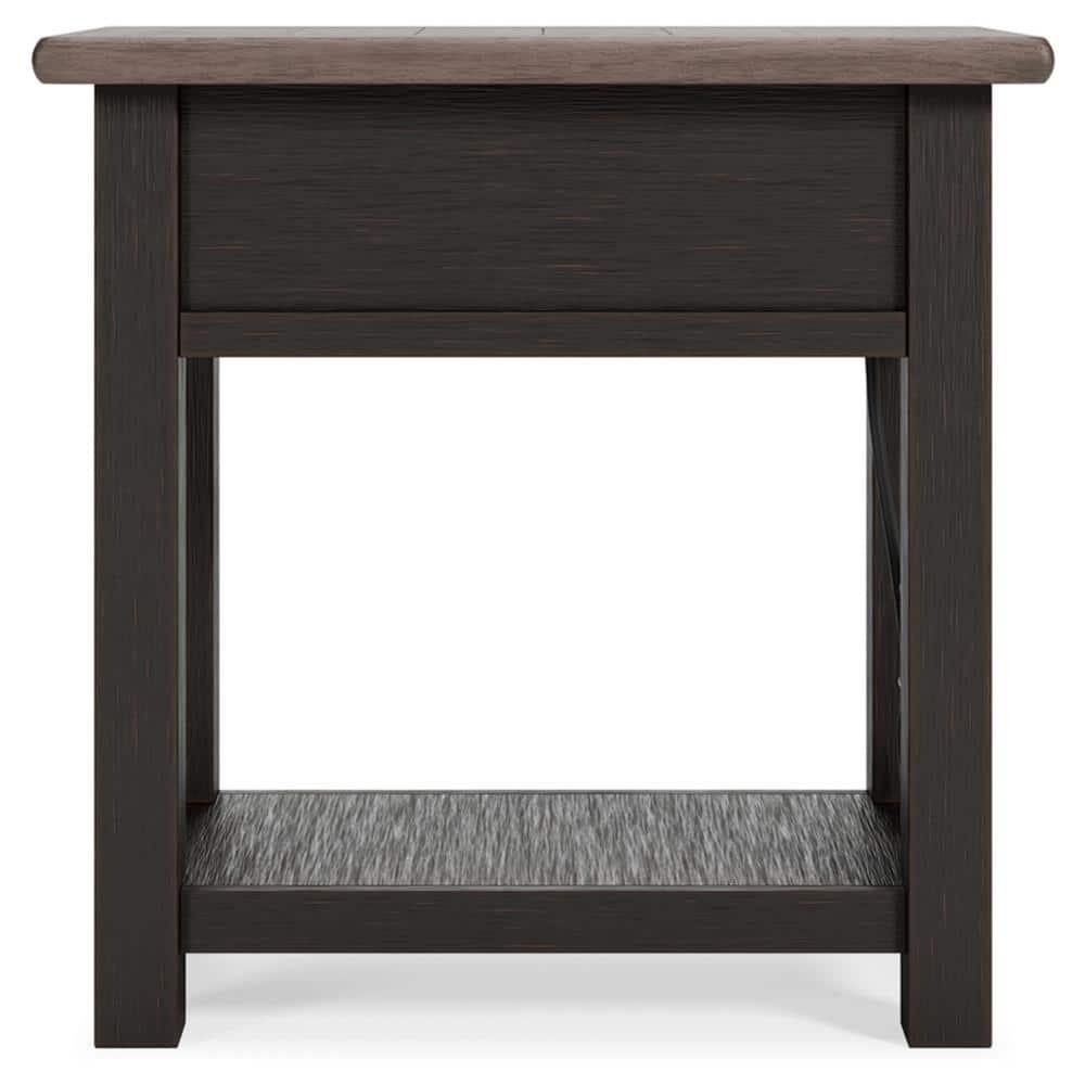 Signature Design by Ashley Casual Tyler Creek Chairside End Table Two-tone