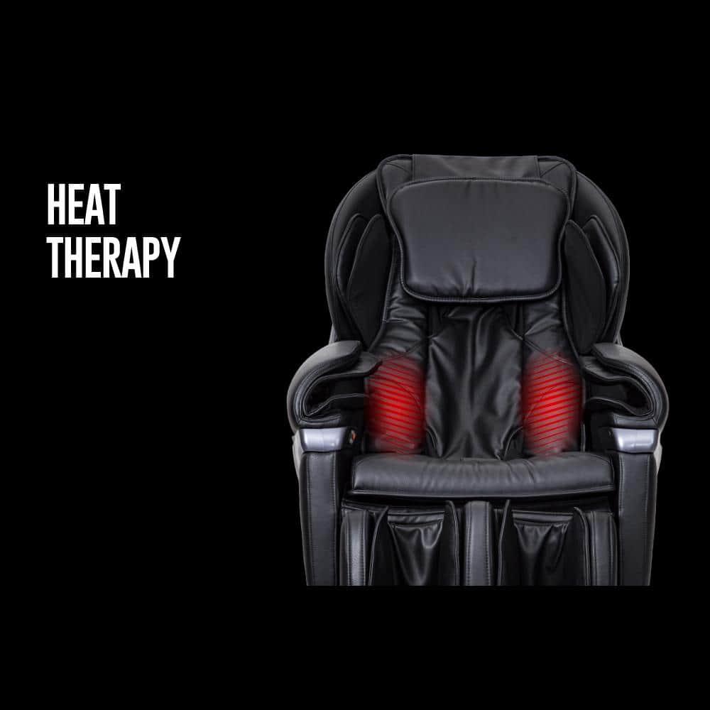 Pro 8500 Series Black Faux Leather Reclining 2D Massage Chair with Zero Gravity, Foot and Calf Massage, Heated Seat