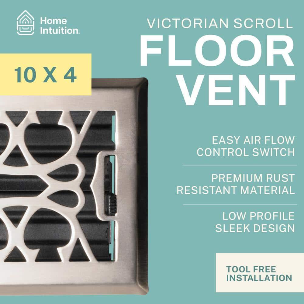 Home Intuition Victorian Floor Vent Cover Register With Mesh Net