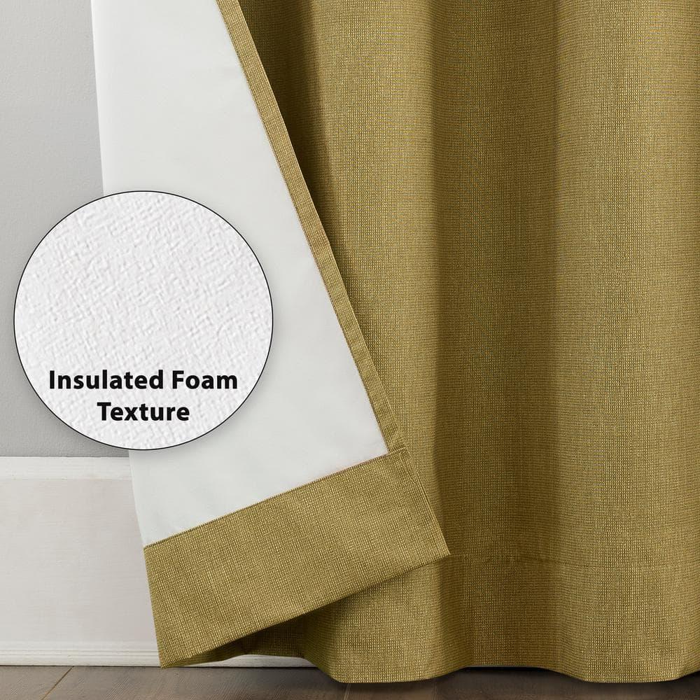 Sun Zero Cameron Thermal Insulated 100% Blackout Grommet Curtain Panel