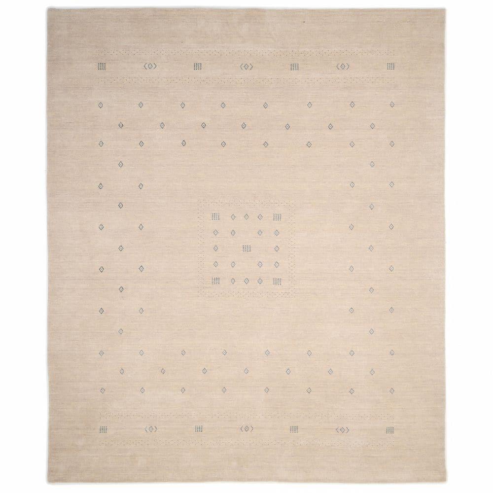 Cyrena Hand-Loomed Wool Rug - Natural / 5' x 8'