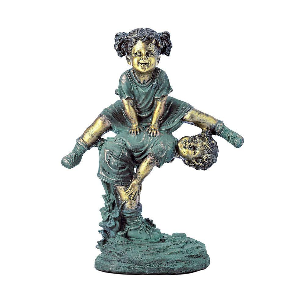 Alpine Corporation Niña Saltando sobre la Estatua Del Niño
