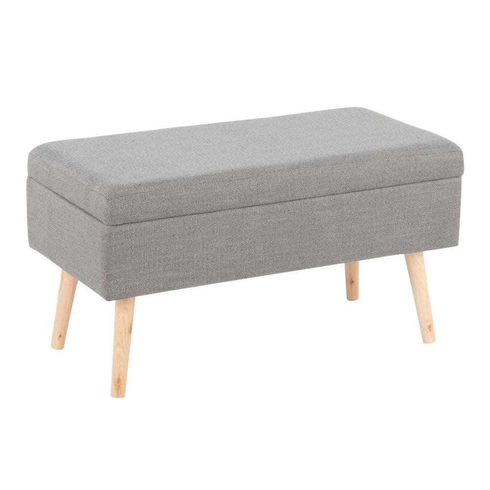 Mercury Row® Beyers Fabric Upholstered Storage Bench