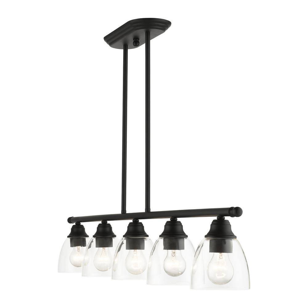 Livex Lighting Montgomery 5 - Light Chandelier in  Black