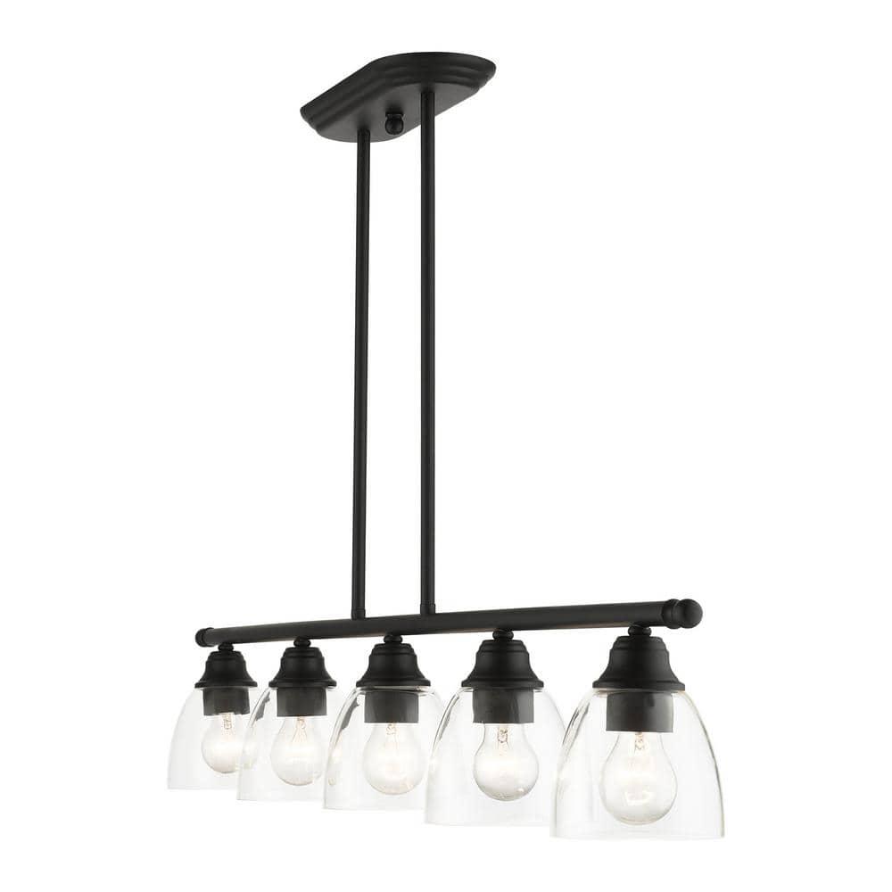 Livex Lighting Montgomery 5 - Light Chandelier in  Black
