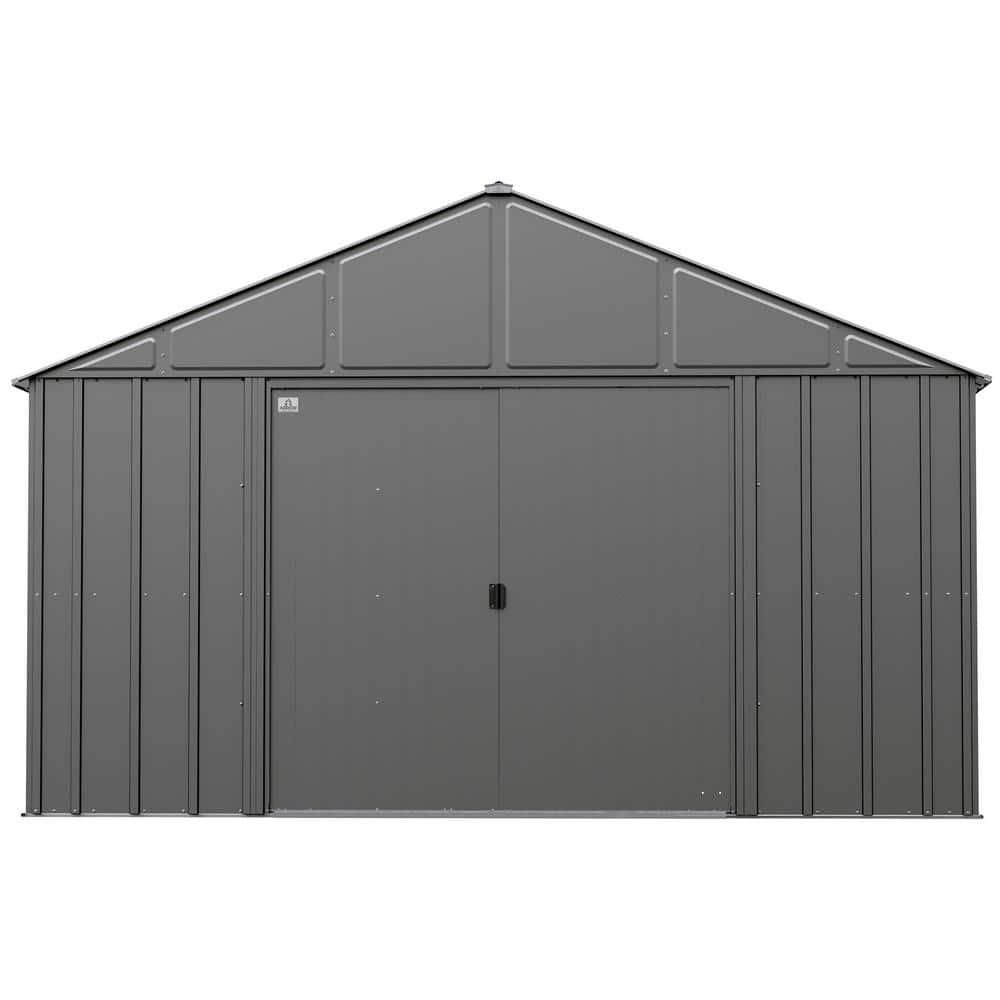 12 ft. W x 12 ft. D Galvanized Steel Storage Shed