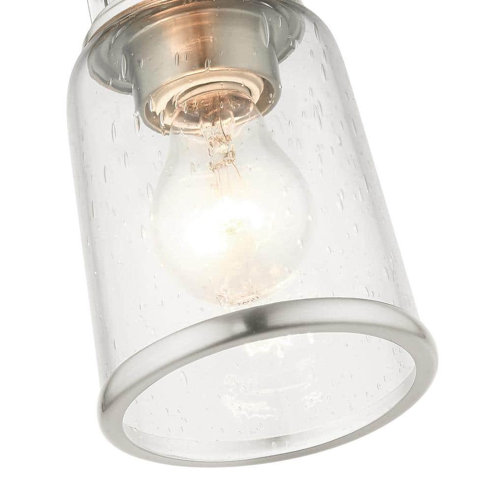 Livex Lighting Lawrenceville 1 - Light Flush Mount in  Brushed Nickel