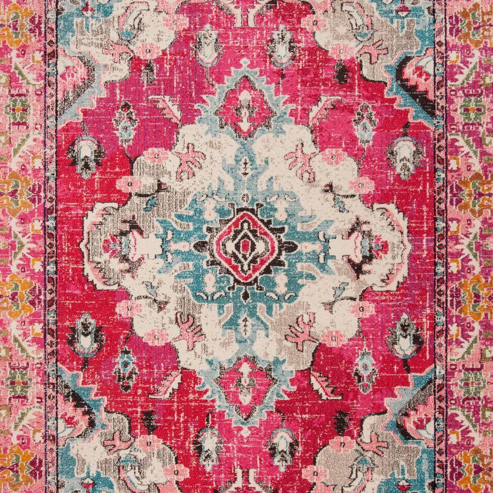 SAFAVIEH Monaco Toria Traditional Area Rug, Pink/Multi, 8' x 11'