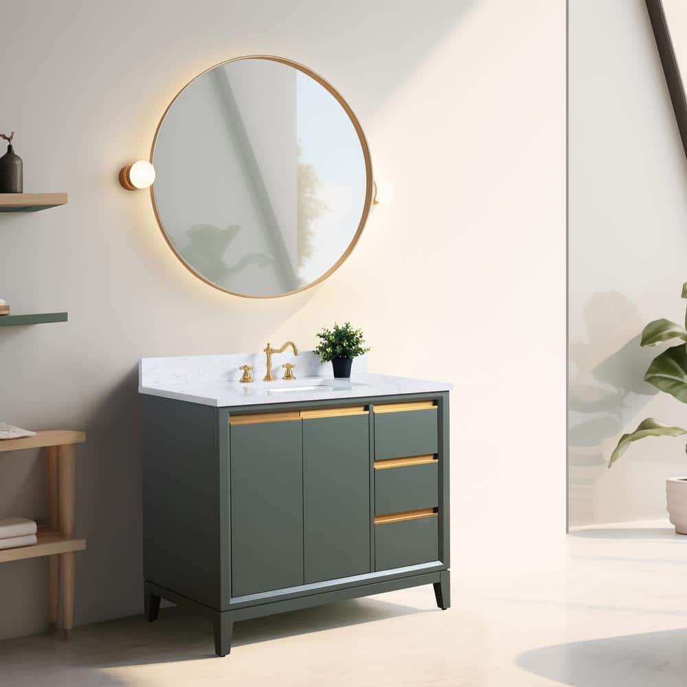 42 Single Bathroom Vanity with Top