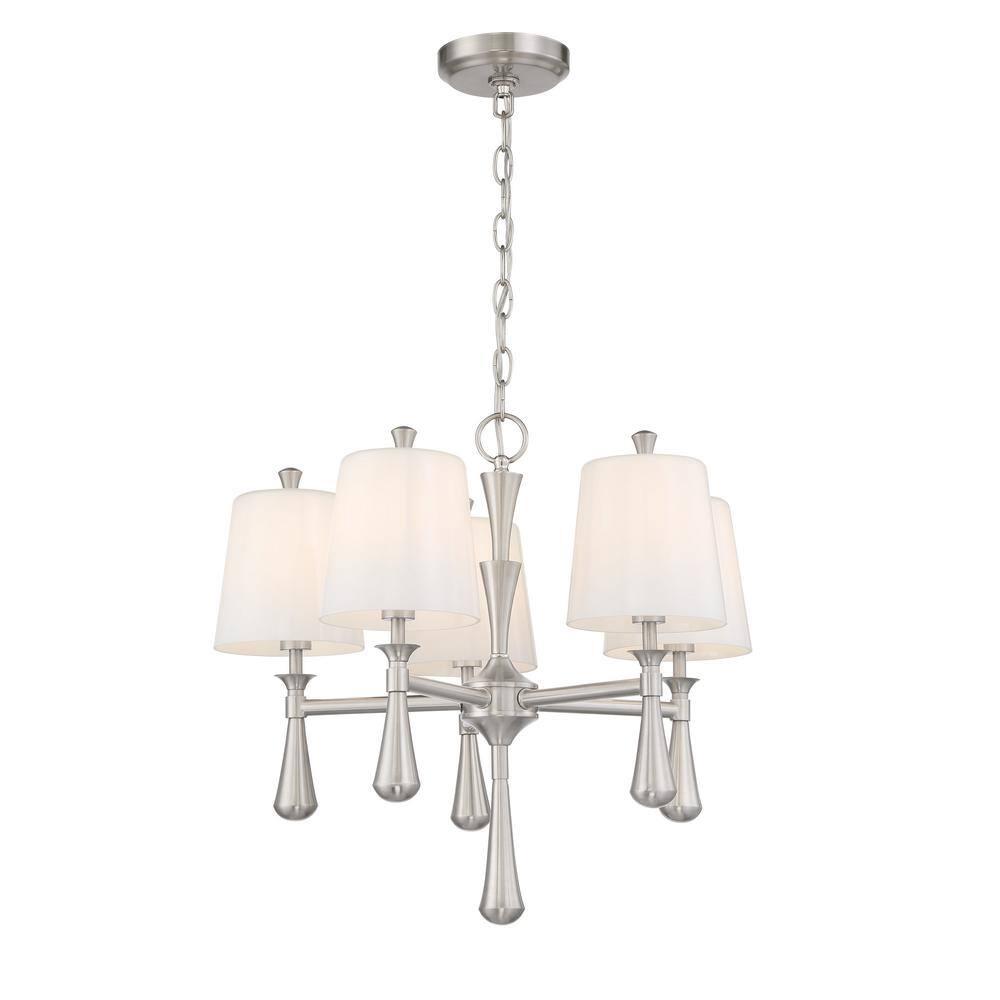 Craftmade Lighting Palmer 5 - Light Chandelier in  Brushed Polished Nickel
