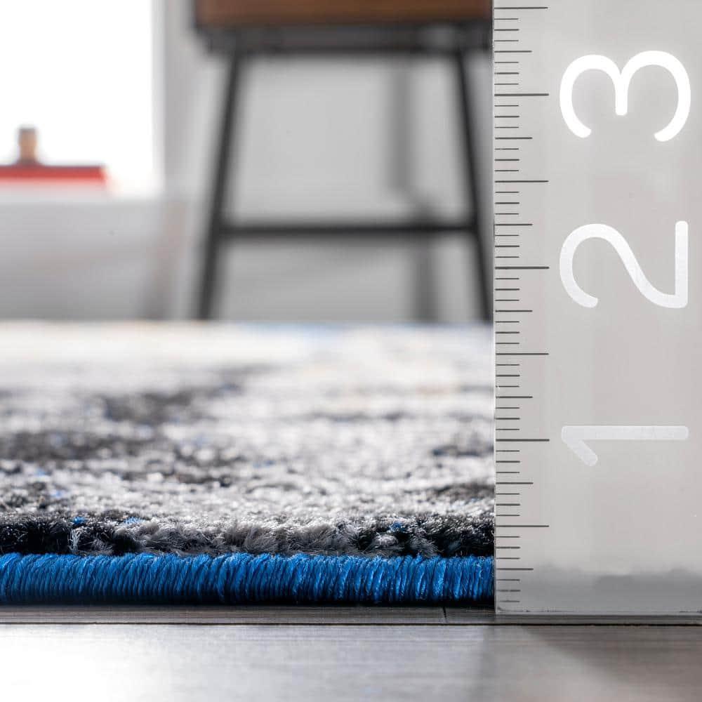 9'x12' Katharina Area Rug Green - nuLOOM: Stain-Resistant, Flat Pile, Nautical Style, Indoor Use, Machine Made
