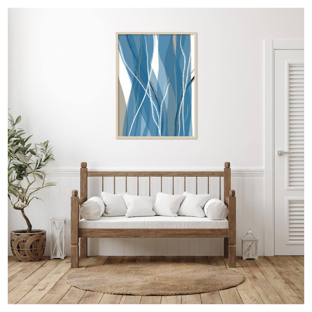 Amanti Art 31"x41" Sea Meadow III by Jim Schlotzhauer Wood Framed Wall Art Print