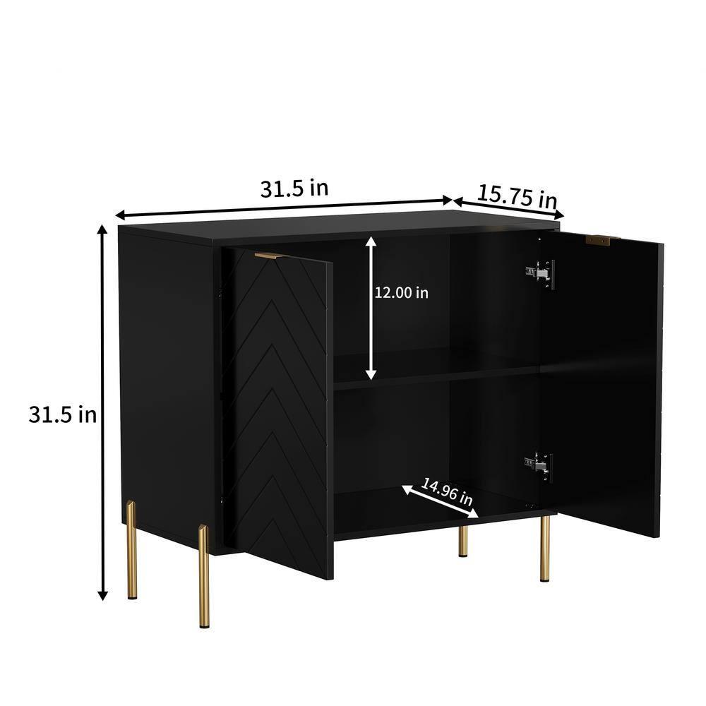 CLIHOME 31.5 in. H Utility Storage Cabinet with Adjustable Shelves