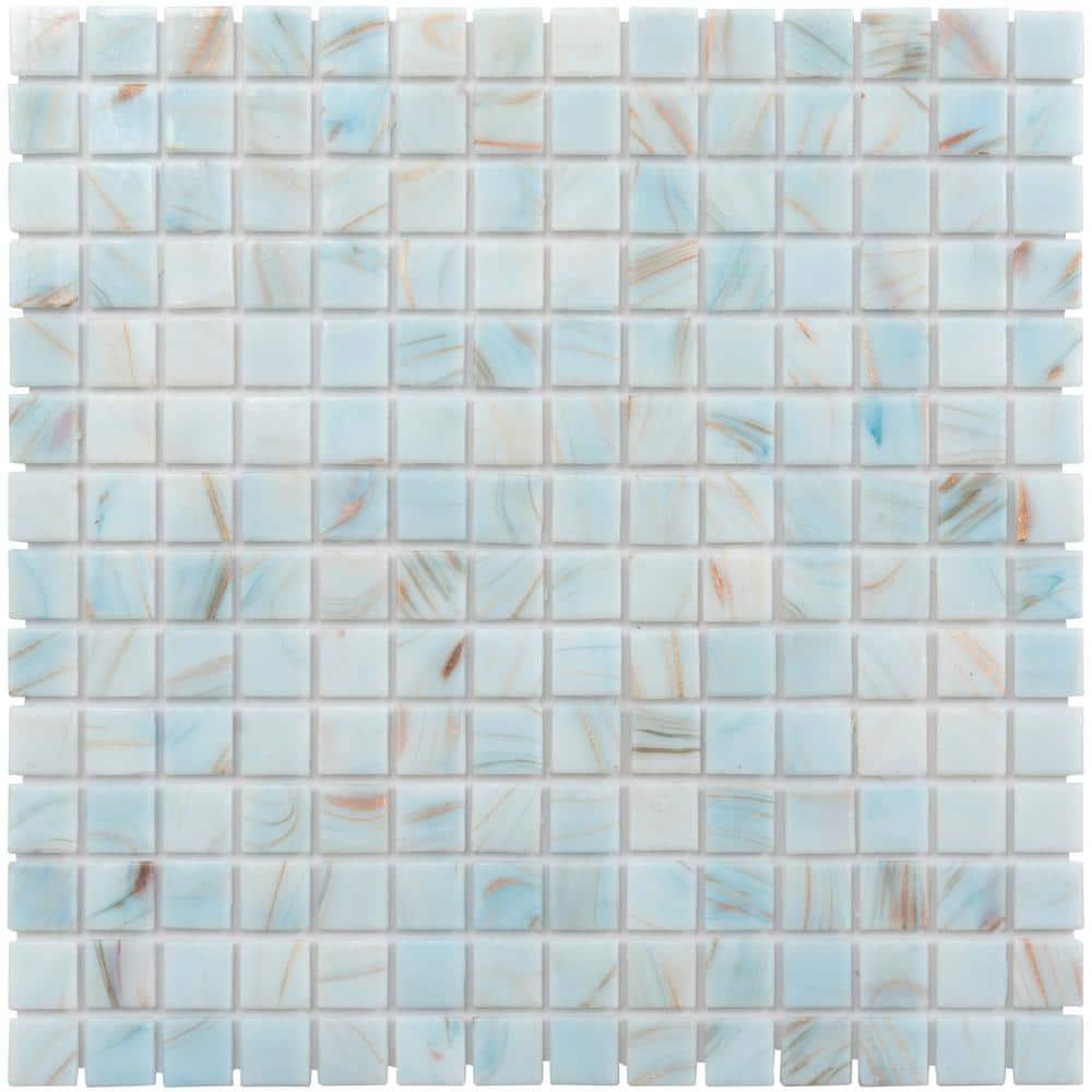Celestial 0.8" x 0.8" Glass Grid Mosaic Wall & Floor Tile