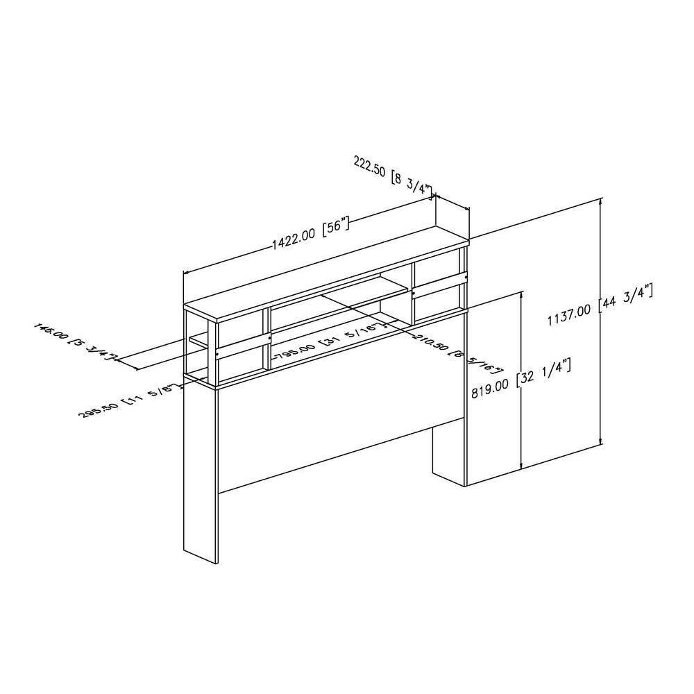 Step One Twin Bookcase Headboard