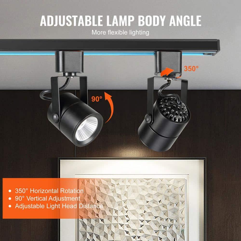 BENTISM 12 Pack 6.5W LED Track Lighting Heads Dimmable H Type Fixtures 3000K 470lm
