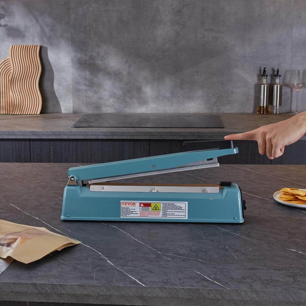 VEVOR VEVOR 12" Iron Hand Impulse Heat Sealer Machine Poly Bag Sealing for Plastic Bag