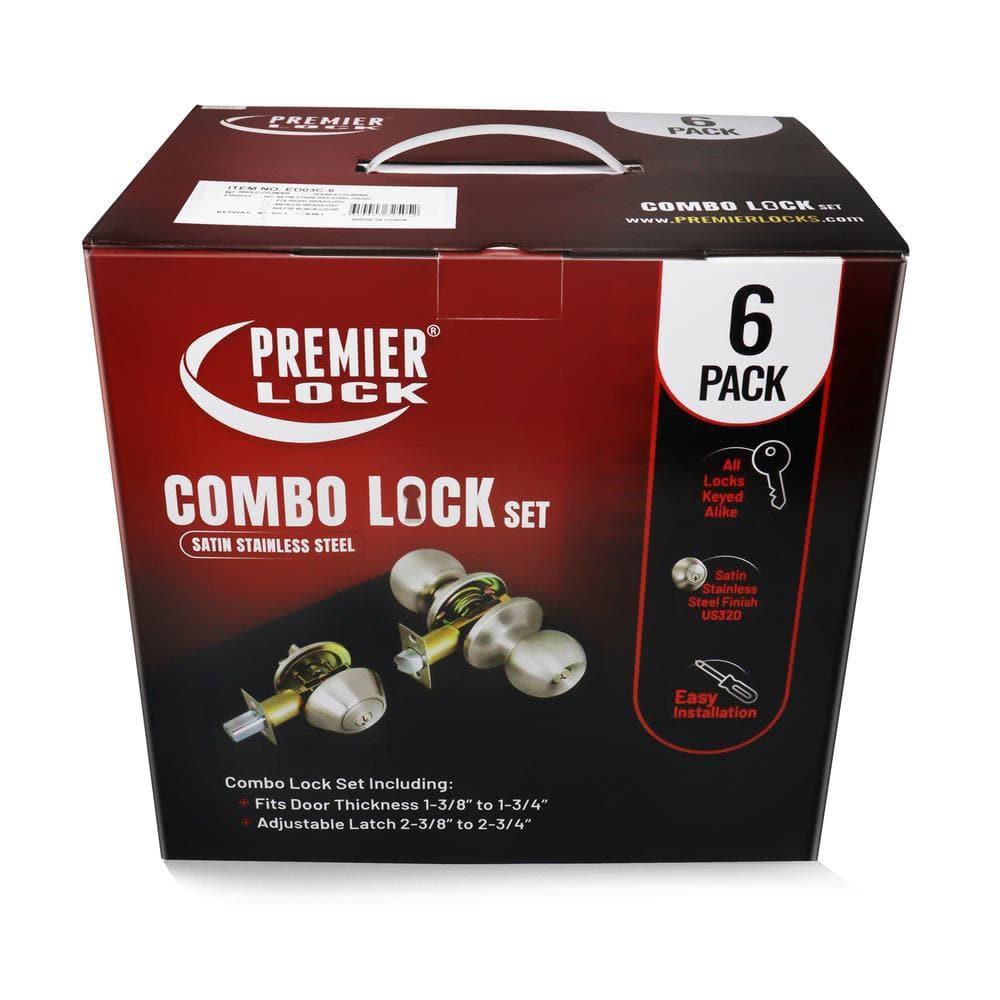 Complete Entry Knob Set with Single Cylinder Deadbolt