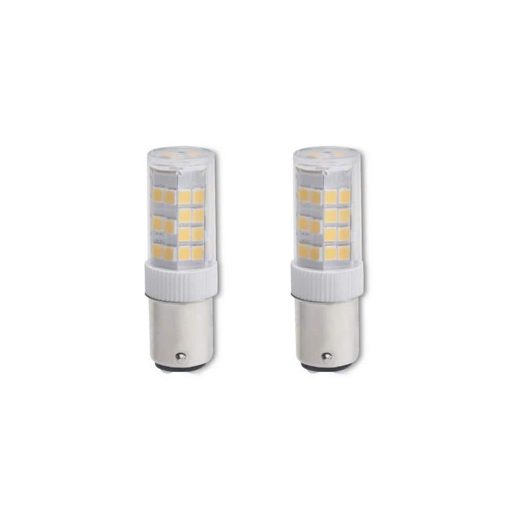 Clear Mini LED Double Contact Bayonet Light Bulb 2-Pack