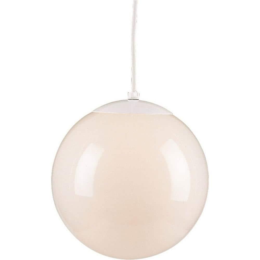 Volume Lighting 1-Light Globe Pendant with White Opal Glass