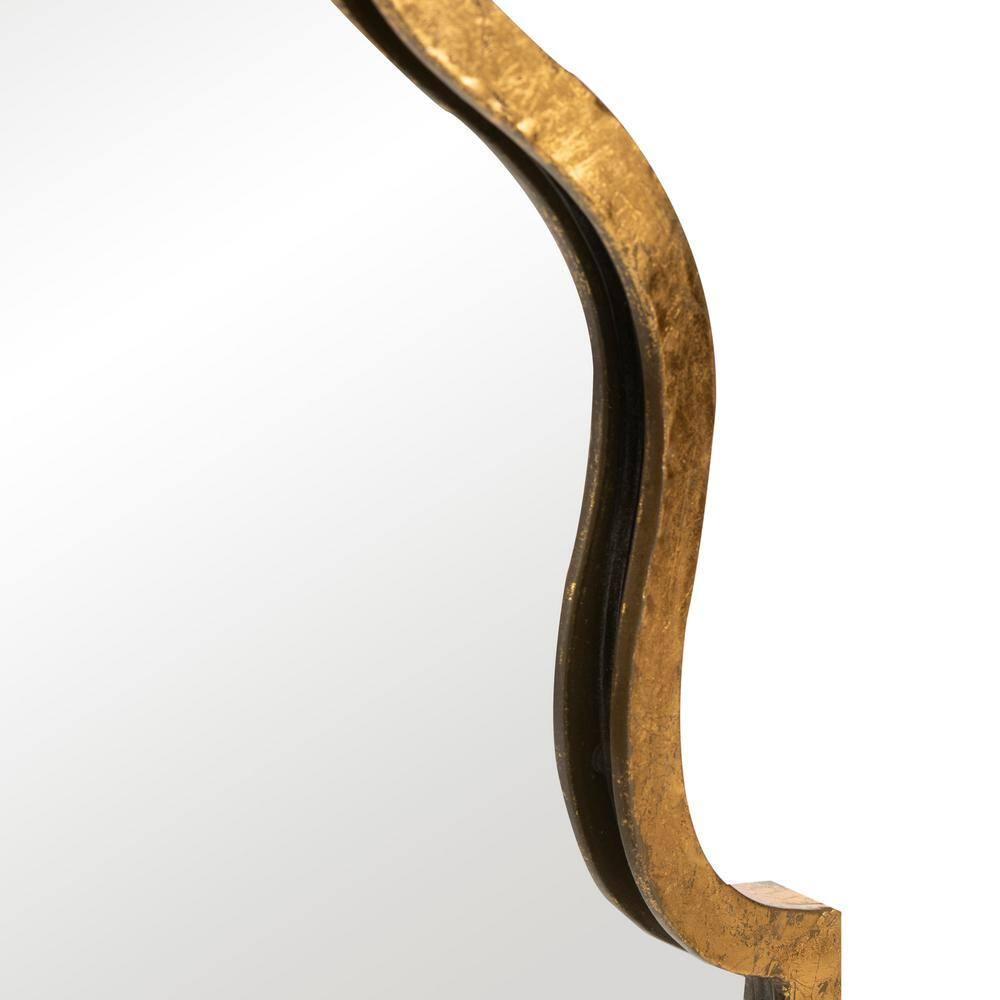 SAFAVIEH Parma 36.5 in. High Asymmetrical Solid Mirror, Gold